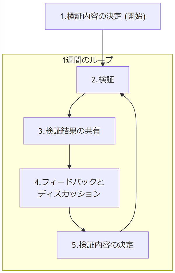 検証の進め方 フロー図